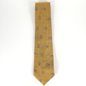 COUNTESS MARA ALL IMPORTED SILK HAND TAILORED IN USA 🇺🇸 GOLD Geometric TIE